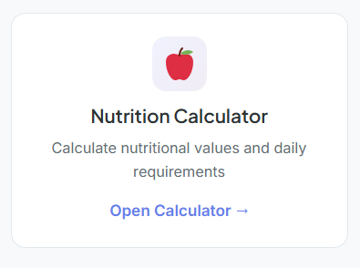 Subway Nutrition Calculator