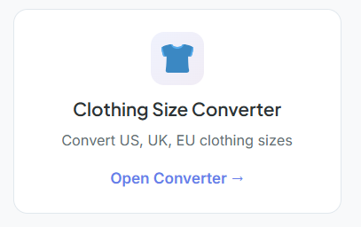 convert uk size to us clothes