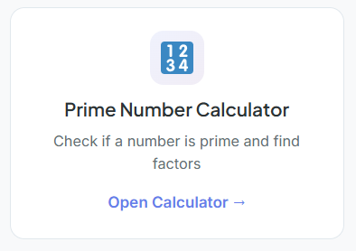 prime number calculator