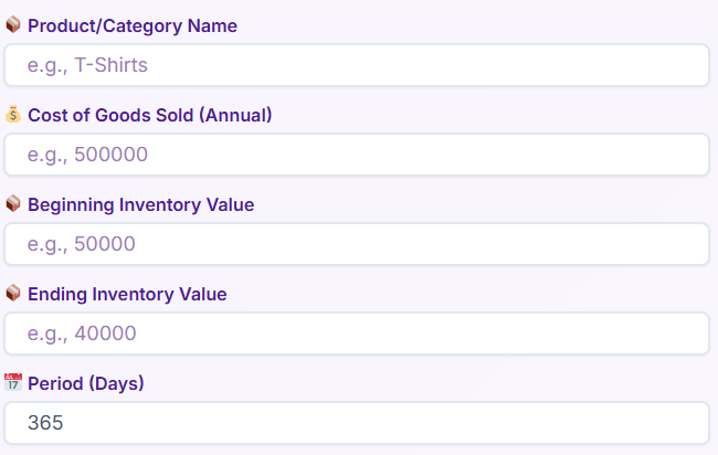 calculate inventory turnover