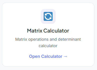 matrix determinant calculator