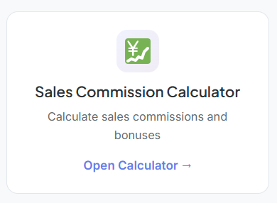 sales commission calculator