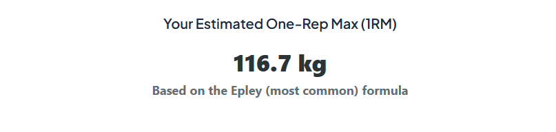 one rep max calculator for weightlifting