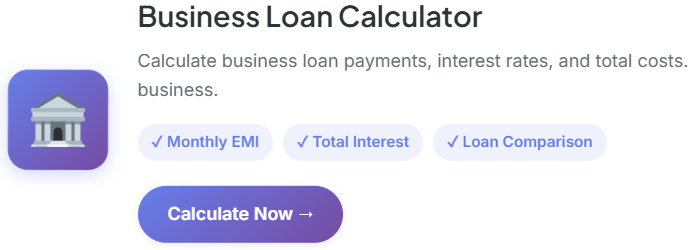 calculator business loan
