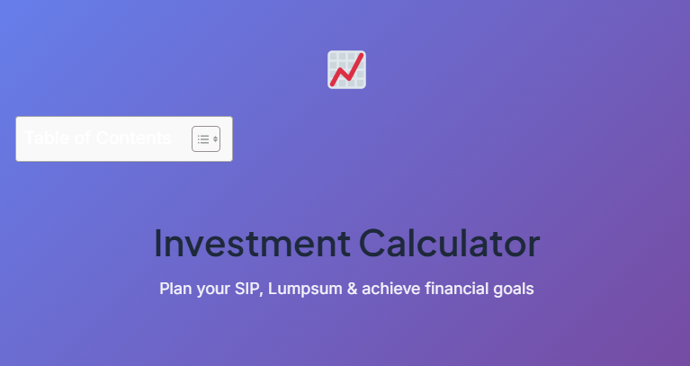 Lumpsum Calculator