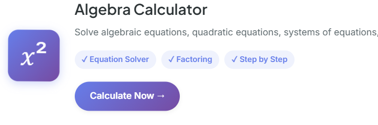 Algebra Calculator