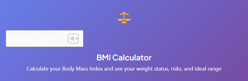 BMI Calculator for Amputation