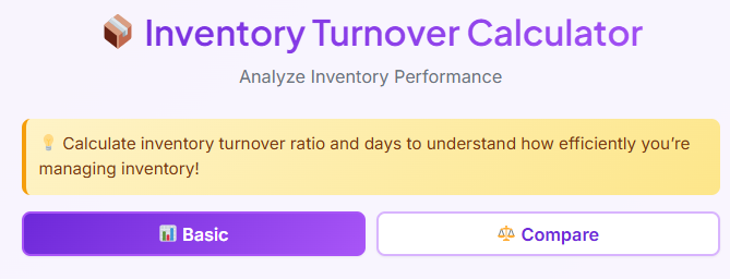 calculate inventory turnover