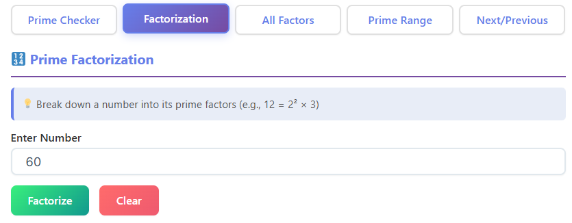 prime number calculator