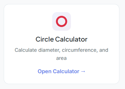 Circle Area Calculator