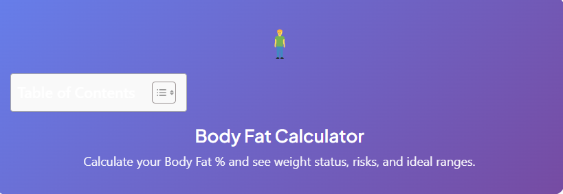 Army Fat Body Calculator