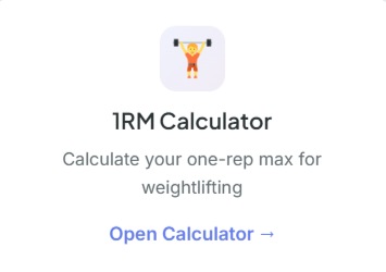 one rep max calculator for weightlifting