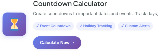 retirement countdown calculator