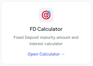 calculator fixed deposit interest
