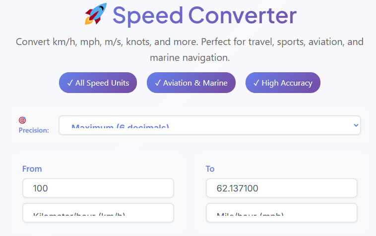  speed converter