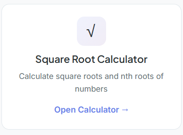 Square Root Curve Calculator