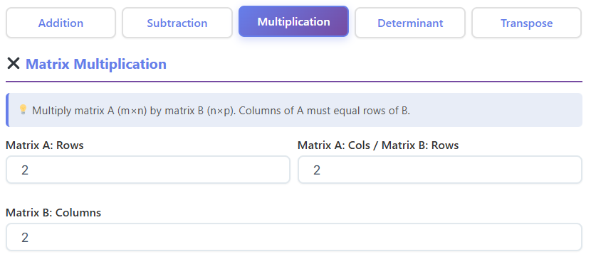 matrix determinant calculator