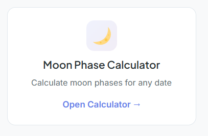 Moon Phase Calculator