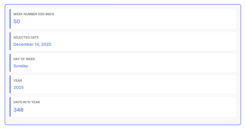 Calculate Weeks Between Two Dates