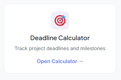 Deadline Calculator