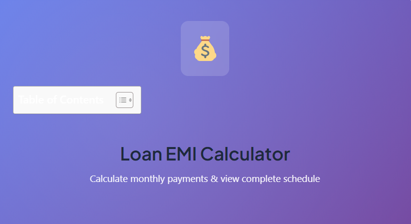 lic housing loan emi calculator
