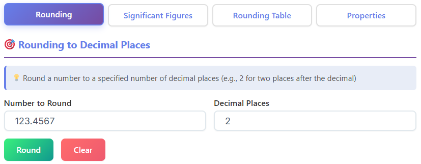 rounding calculator