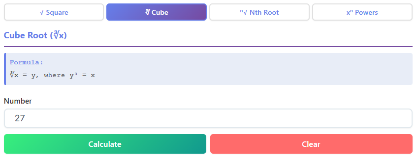 square root curve calculator