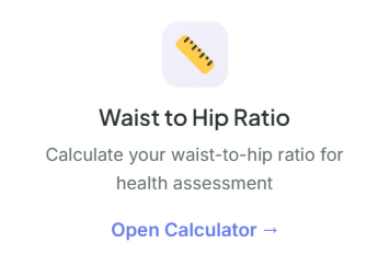 waist to hip ratio calculator