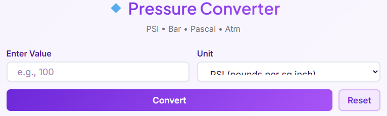 converting pressure
