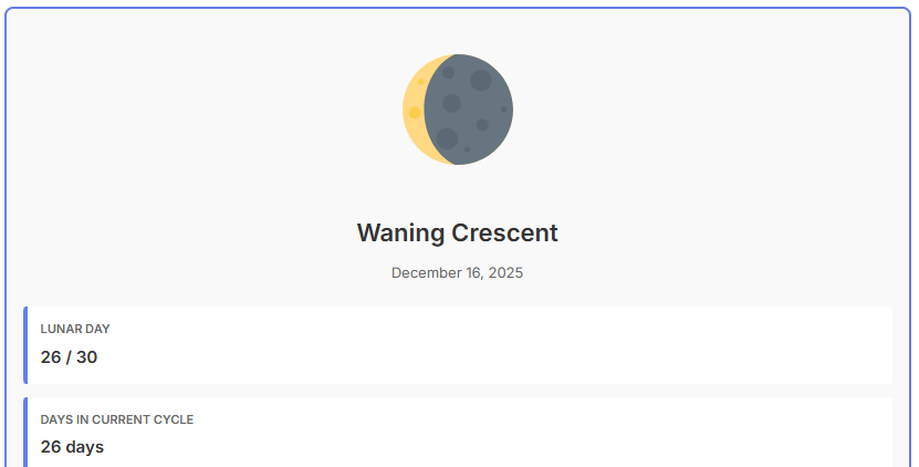 Moon Phase Calculator