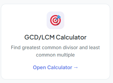 gcd calculator