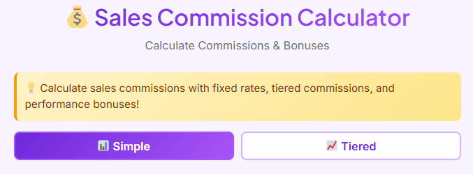 sales commission calculator