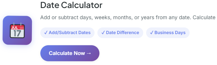 date calculator tool free