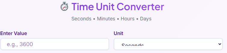 convert time units