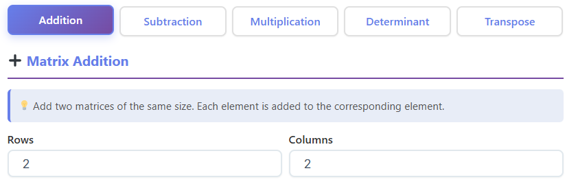 matrix determinant calculator