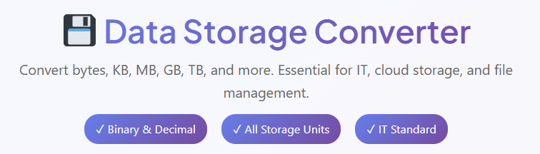 data storage converter