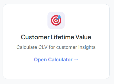 lifetime value of a customer calculator