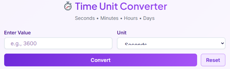 convert time units