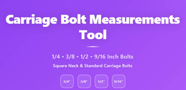 carriage bolt measurements